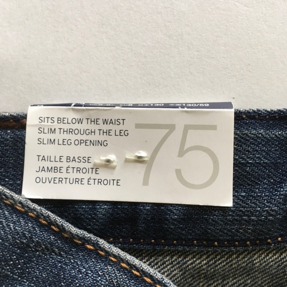 Boys Gap Kids Denim Jeans Slim Straight Adjustable Waist Blue Sz 8 Dark Wash NWT - Picture 9 of 16